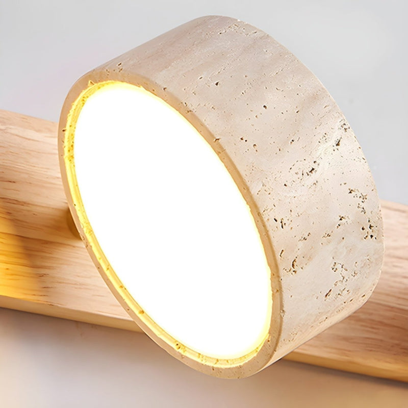 LED Travertine Wall Light with Integrated Lighting for Modern Interiors