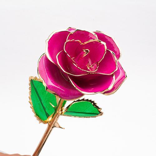 24K Gold-Plated Preserved Real Rose Keepsake