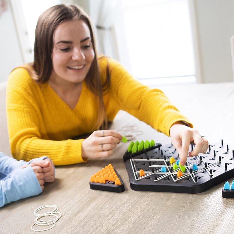 PlaySmart Triangle Strategy Board Game for Family Fun