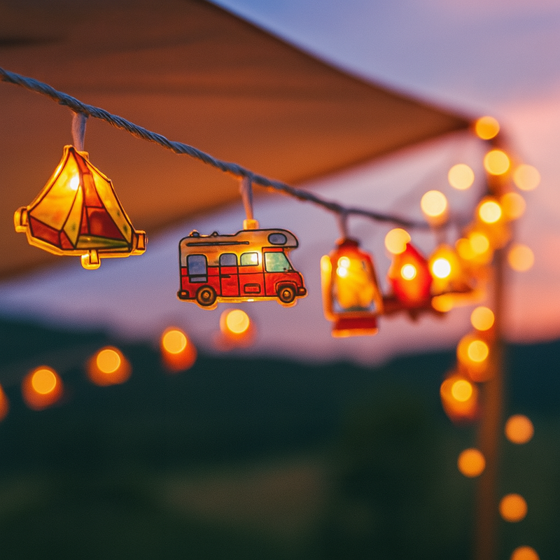 Camping Ambient Lighting with LED Tent and Camper Designs