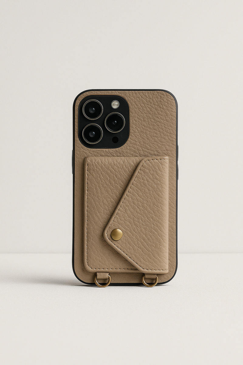 Phone Case with Shoulder Strap and Card Holder for Daily Use