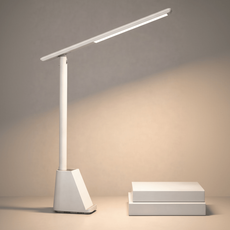Foldable LED Desk Lamp with Dimmable USB-Powered Lighting