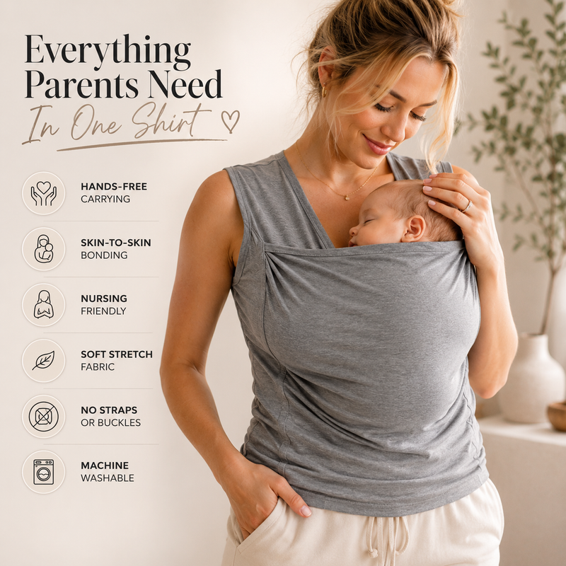 BONDWEAR – Innovative Babywearing Shirt for Hands-Free Parenting & Nursing