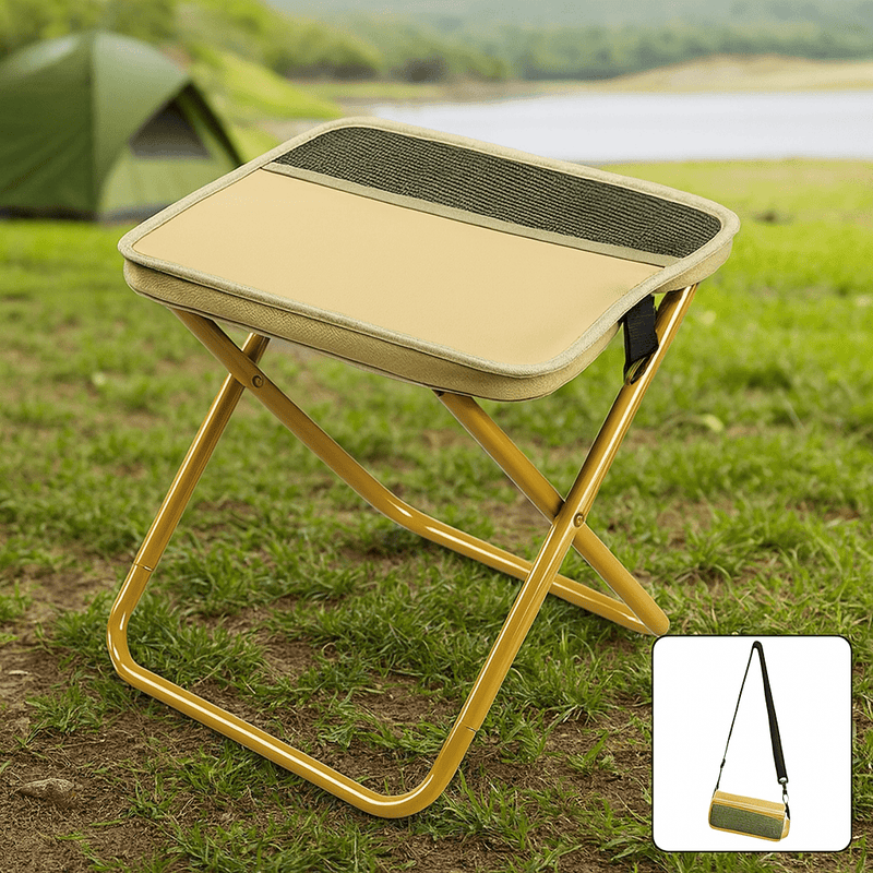 2-in-1 Folding Camping Chair with Integrated Storage Bag