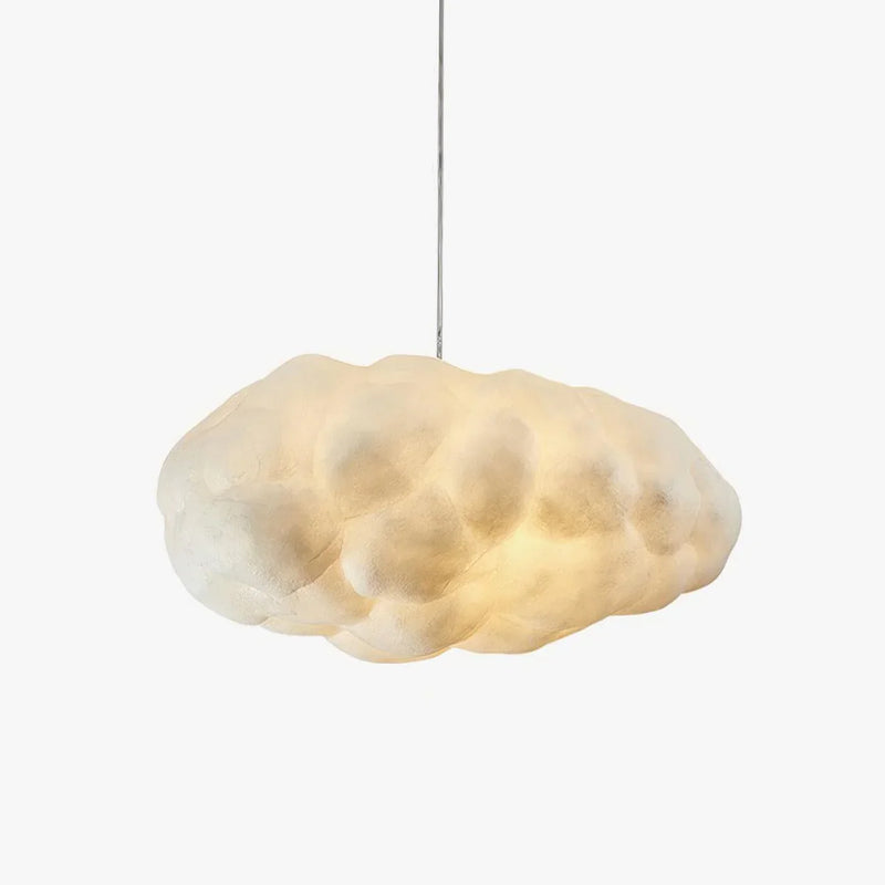 Cloud-Shaped PVC Pendant Light with Adjustable Suspension