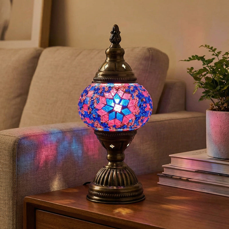 Zafira Handmade Mosaic Globe Table Lamp