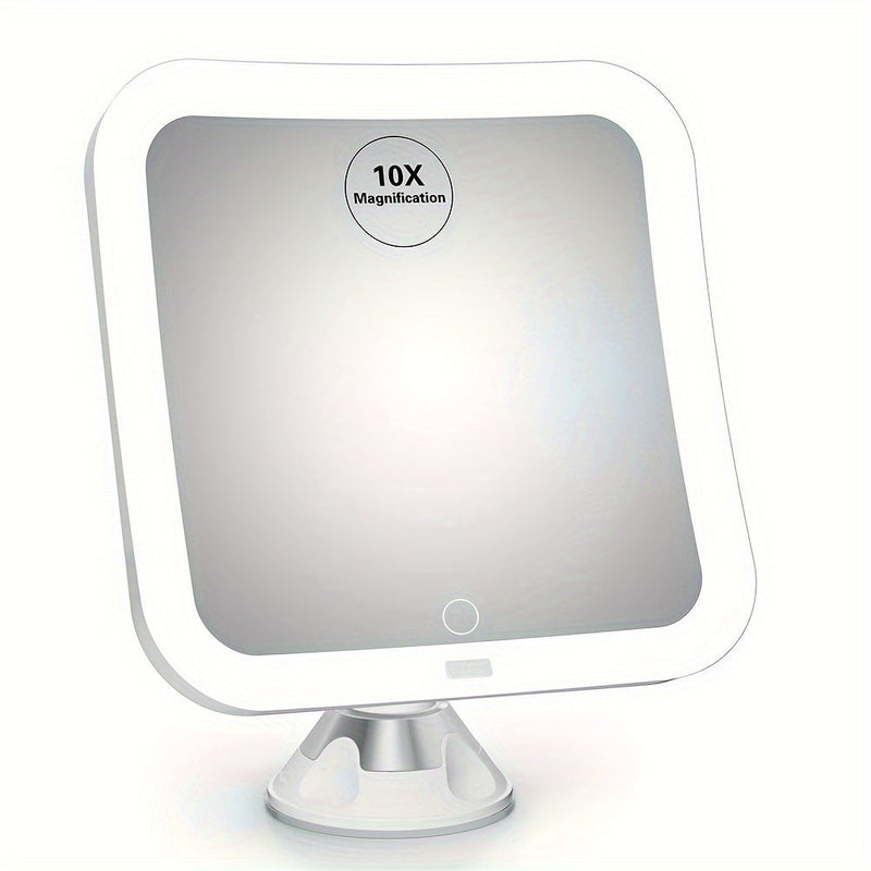 LumiView LED Make-up Mirror 10x – Bright, Magnifying and User-Friendly