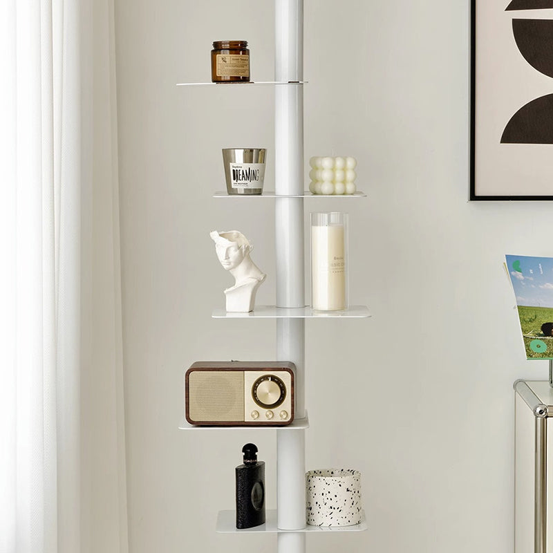 Nine-Tier Carbon Steel Spiral Bookshelf for Home Office Display