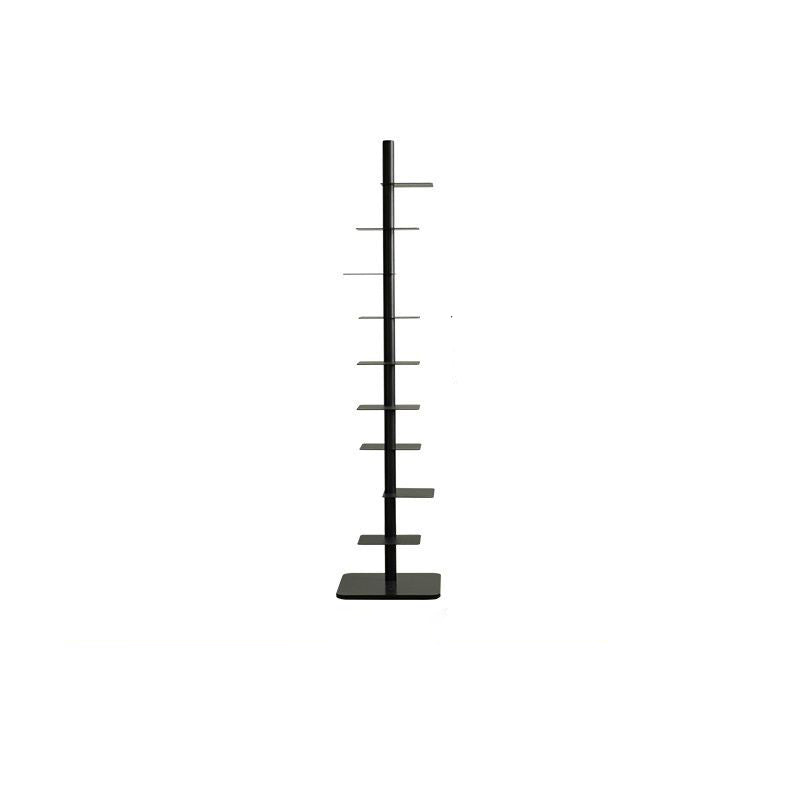 Nine-Tier Carbon Steel Spiral Bookshelf for Home Office Display