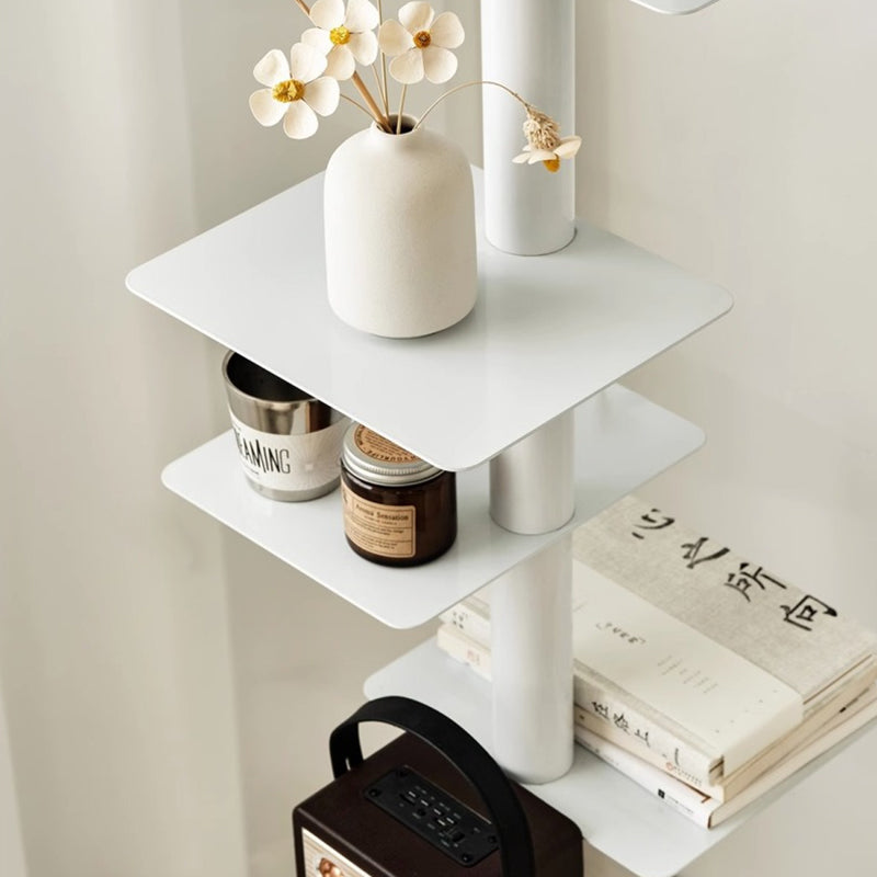 Nine-Tier Carbon Steel Spiral Bookshelf for Home Office Display