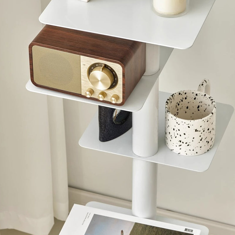 Nine-Tier Carbon Steel Spiral Bookshelf for Home Office Display