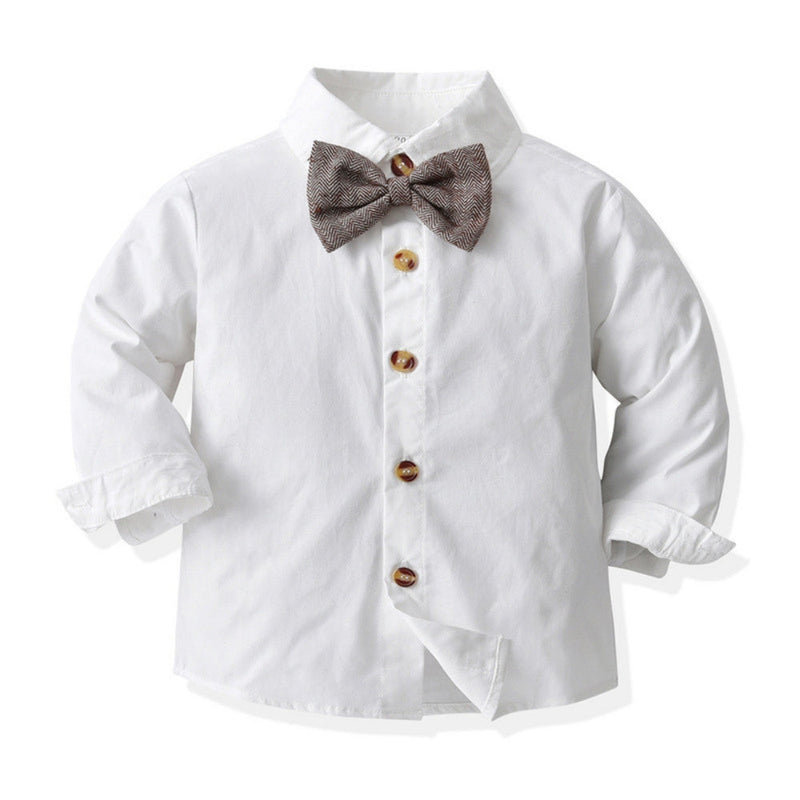 Children's Outfit Set for Toddlers and Kids with Waistcoat and Bow Tie for Special Occasions