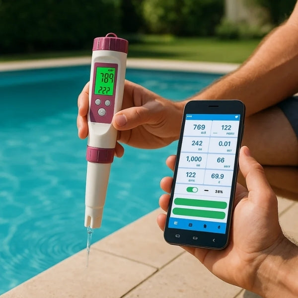 Digital 7-in-1 Water Quality Tester with Bluetooth App