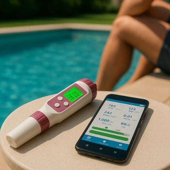 Digital 7-in-1 Water Quality Tester with Bluetooth App