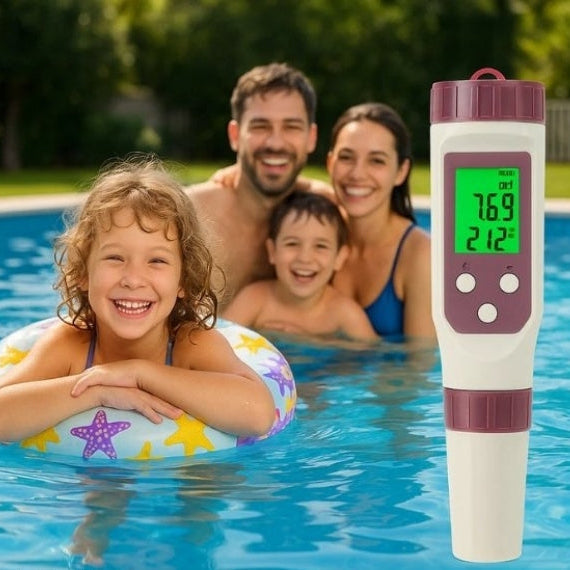 Digital 7-in-1 Water Quality Tester with Bluetooth App