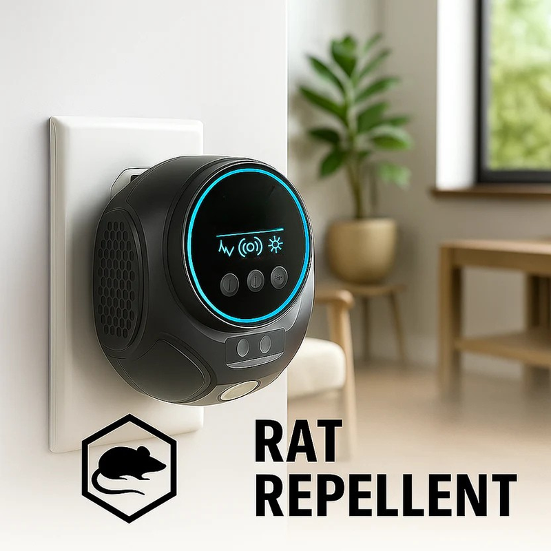 Plug-In Ultrasonic Rodent Repeller for Indoor & Outdoor Spaces