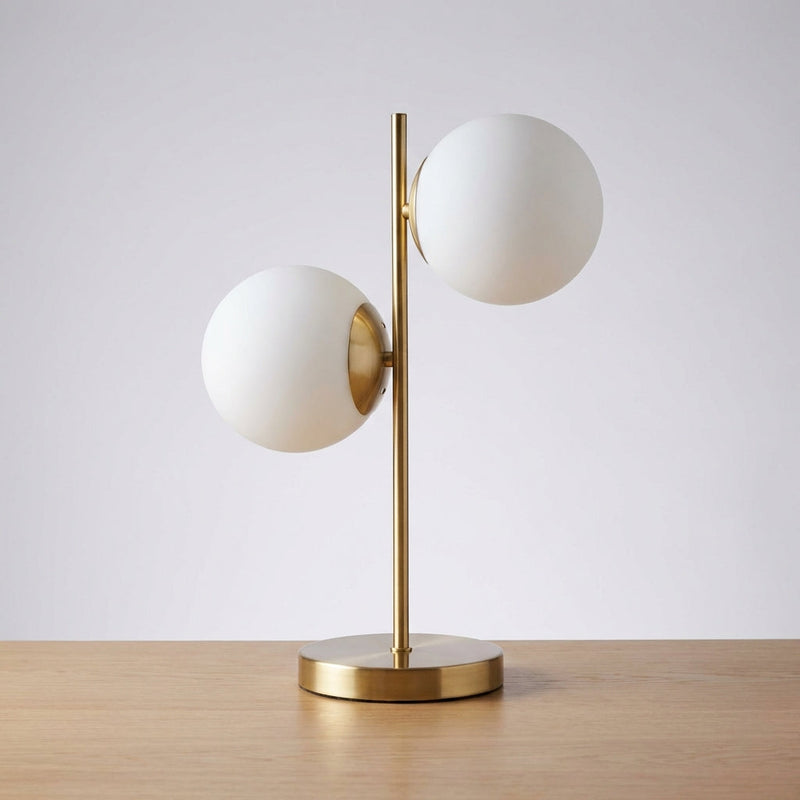 Elowen Dual Globe Sculptural Table Lamp