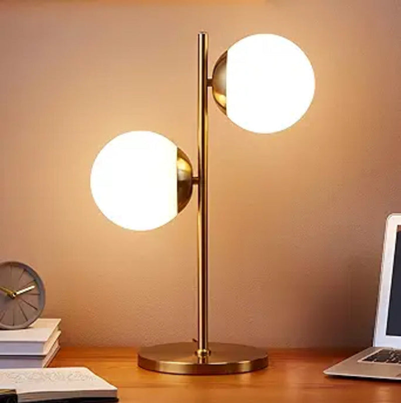 Elowen Dual Globe Sculptural Table Lamp