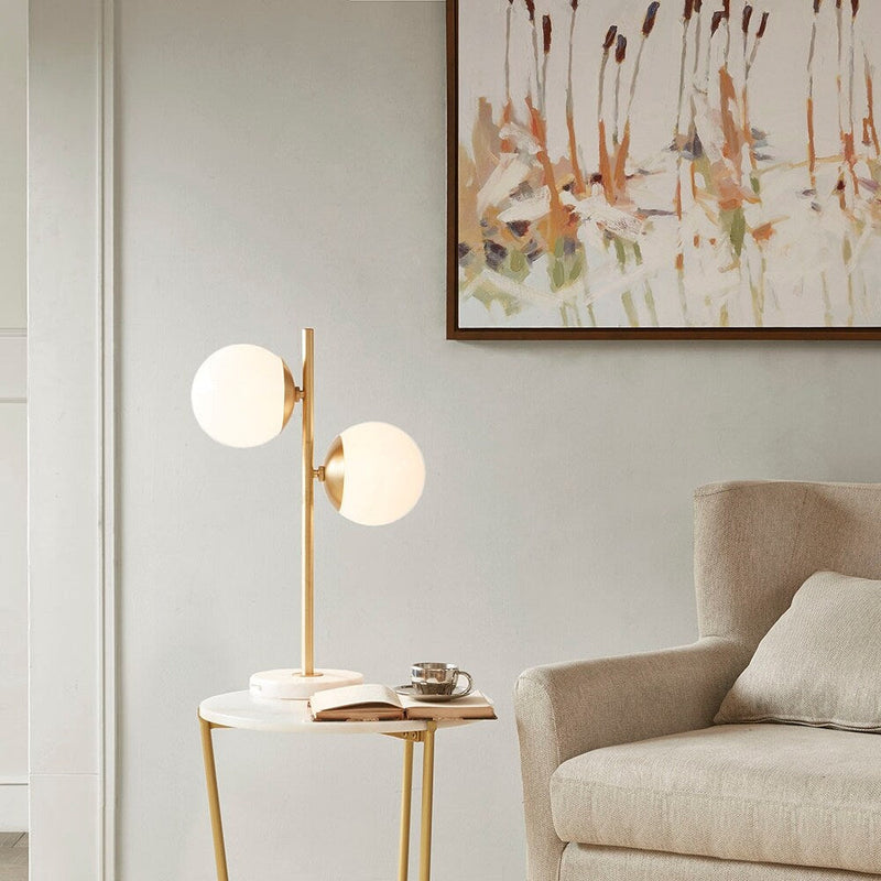 Elowen Dual Globe Sculptural Table Lamp