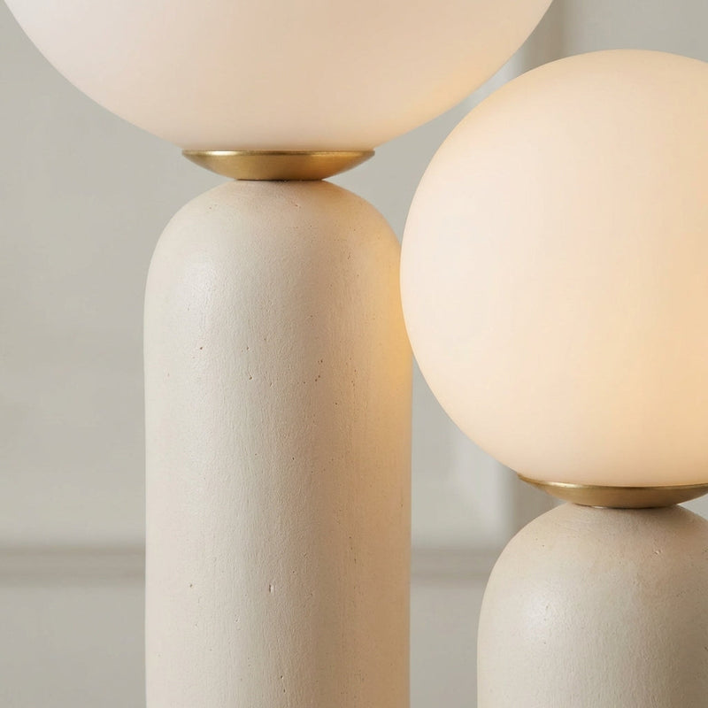 Aveline Dual Globe Sculptural Table Lamp