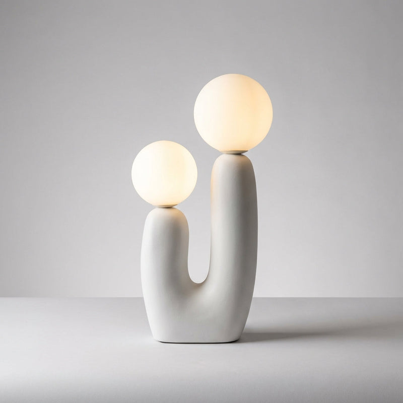 Aveline Dual Globe Sculptural Table Lamp