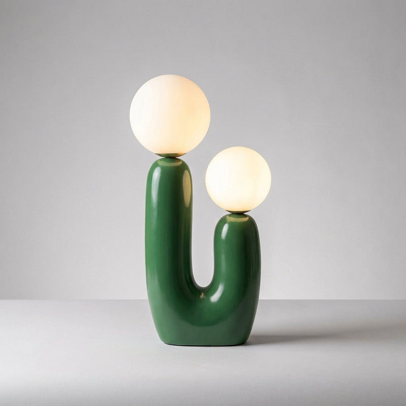 Aveline Dual Globe Sculptural Table Lamp