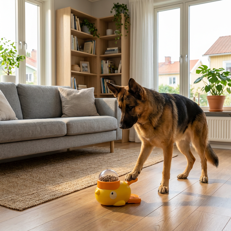 Interactive Dog Toy with Food Dispenser for Mental Stimulation