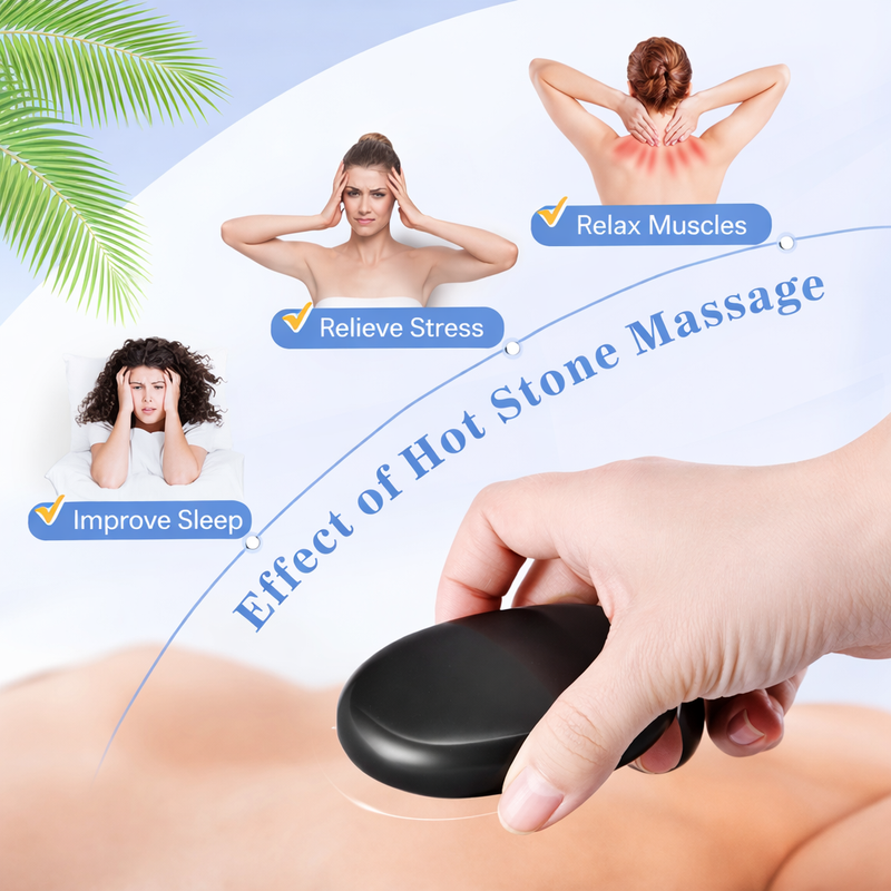 Professional Hot Stone Massage Set – Complete with Heater