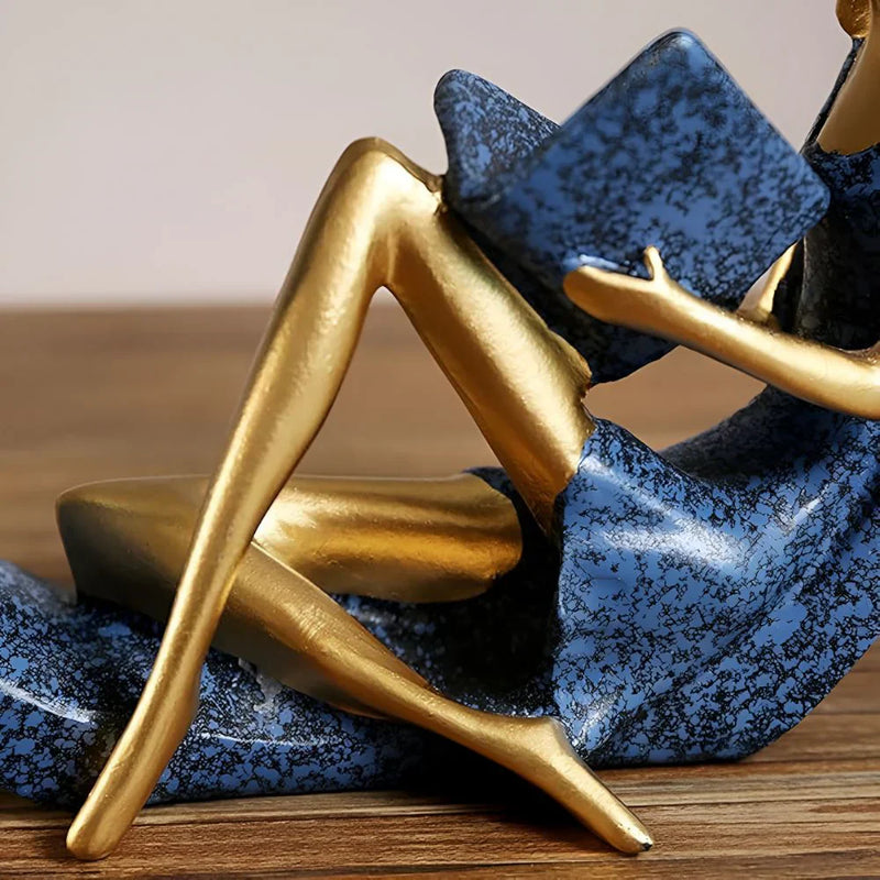 Abstract Women Sculptures in Circular Form for Modern Interior Decoration