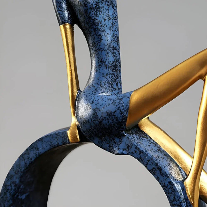 Abstract Women Sculptures in Circular Form for Modern Interior Decoration