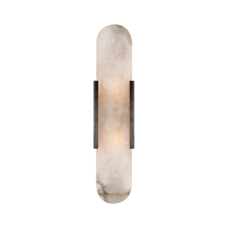 Oval Marble LED Wall Light for Hallways, Bedrooms and Living Areas