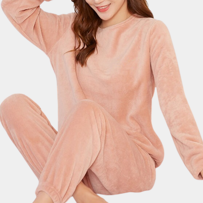 Ladies' Soft Cotton Pyjama Set with Comfortable Stretch Fit