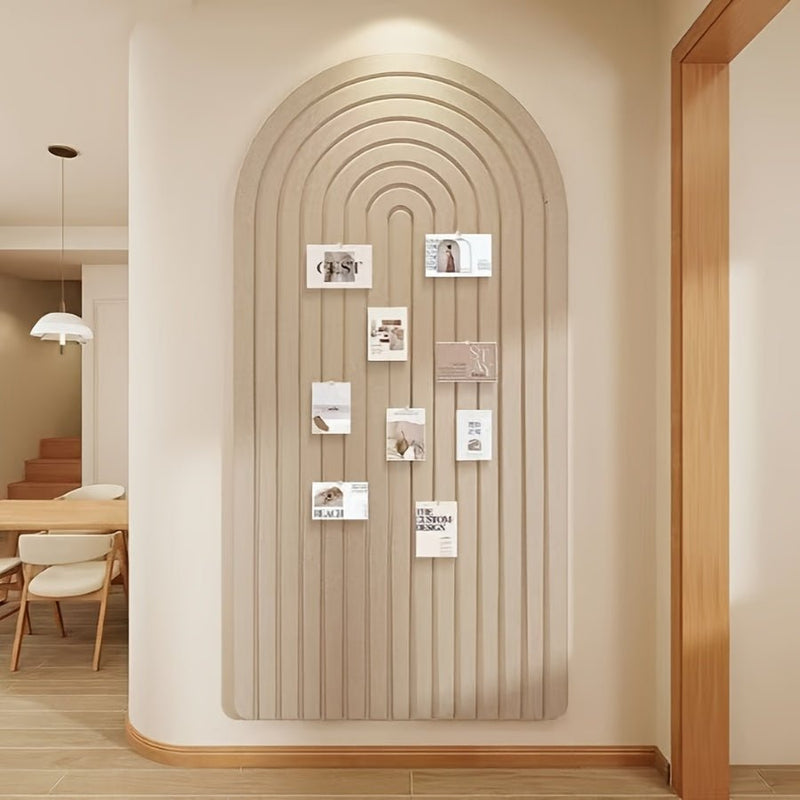 Curved Felt Pin Board for Stylish Wall Organisation and Display