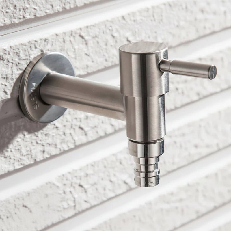 Dual Outlet 304 Stainless Steel Wall-Mounted Tap