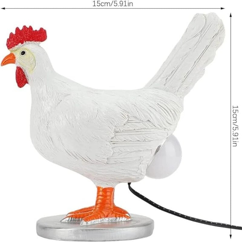 Table Lamp with Chicken Design for Playful and Warm Ambient Lighting in the Home