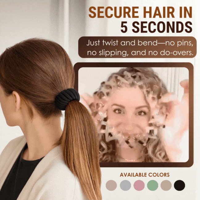 Flexible Hair Styling Tool with Spiral Grip Design