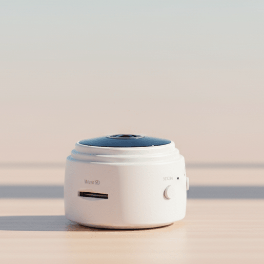 1080p Mini Security Camera with Night Vision & 150° Wide-Angle View