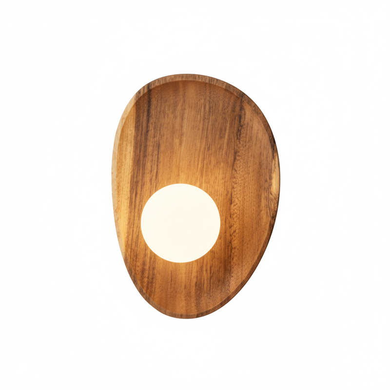 Natural Wood LED Wall Lamp