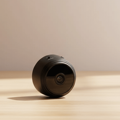 1080p Mini Security Camera with Night Vision & 150° Wide-Angle View