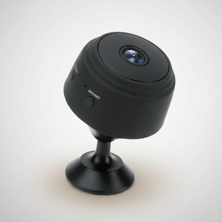 1080p Mini Security Camera with Night Vision & 150° Wide-Angle View