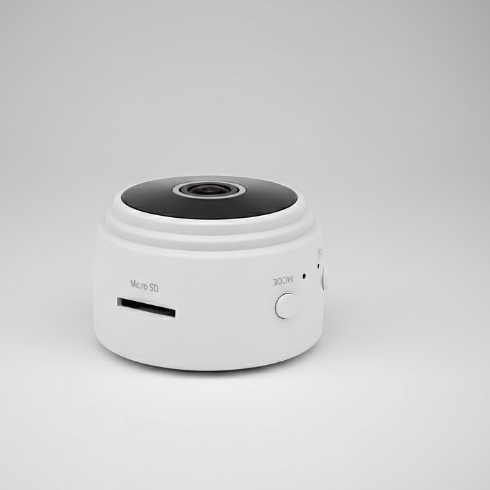 1080p Mini Security Camera with Night Vision & 150° Wide-Angle View