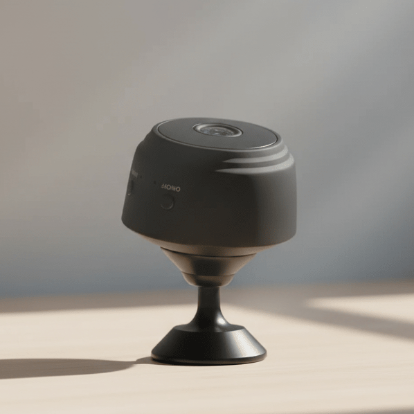 1080p Mini Security Camera with Night Vision & 150° Wide-Angle View