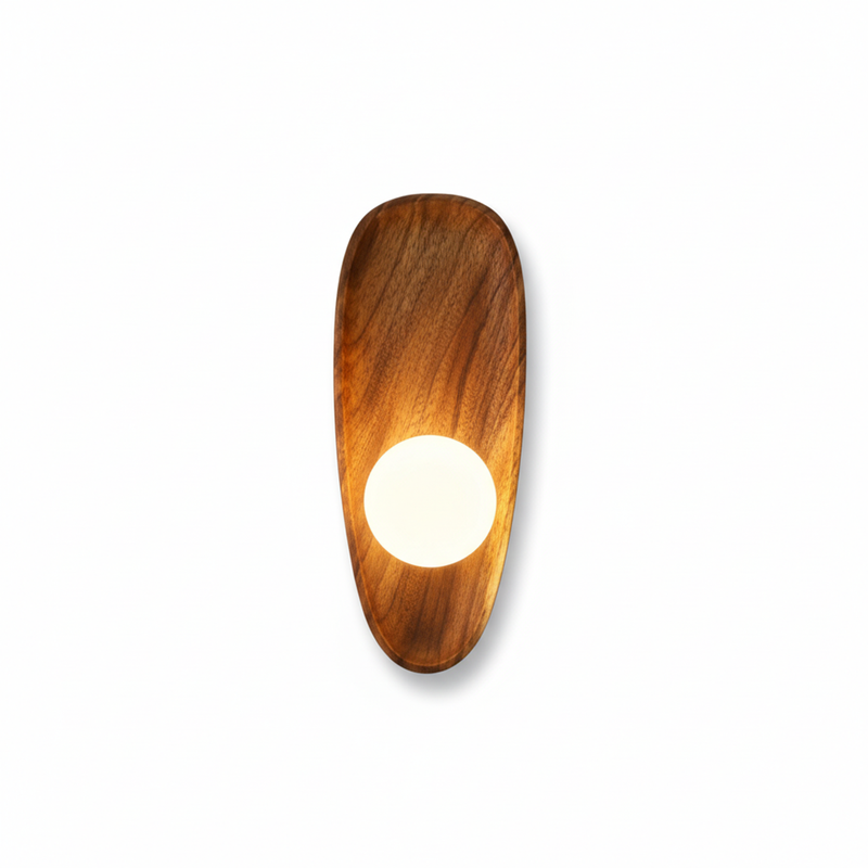 Natural Wood LED Wall Lamp