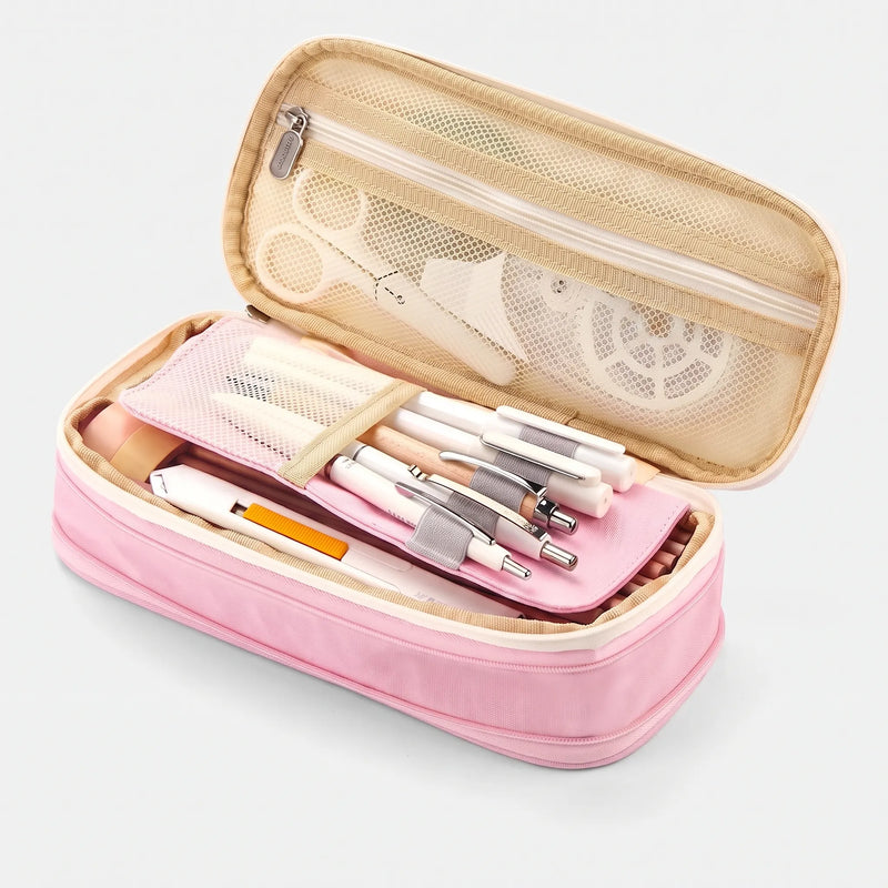 Large Two-Tier Pencil Case for 90 Pens