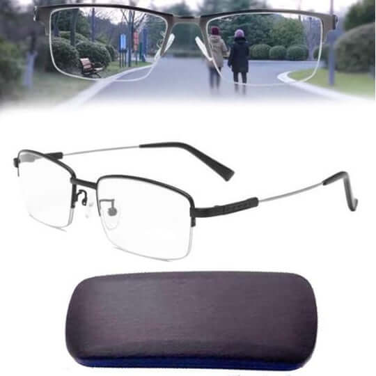 Progressive Reading Glasses with Photochromic Multi-Zone Lenses