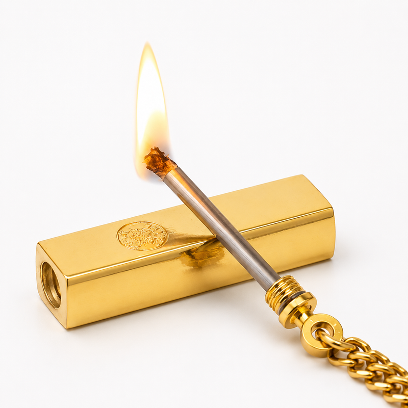 Reusable Waterproof Permanent-Match Lighter with Keyring