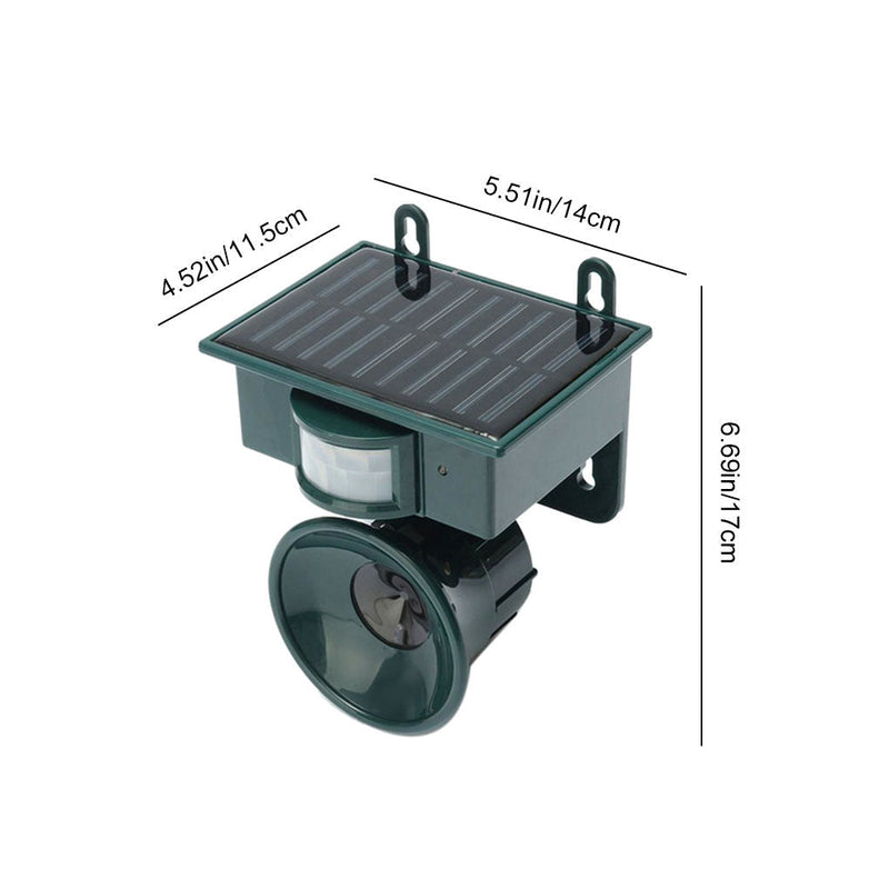 Outdoor Motion Sensor Bird Repeller with Adjustable Sound Modes