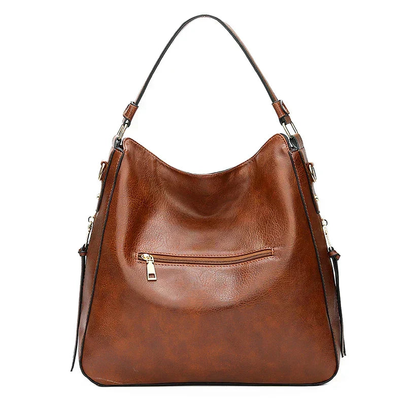Spacious Soft Structured Shoulder Bag with Adjustable Strap
