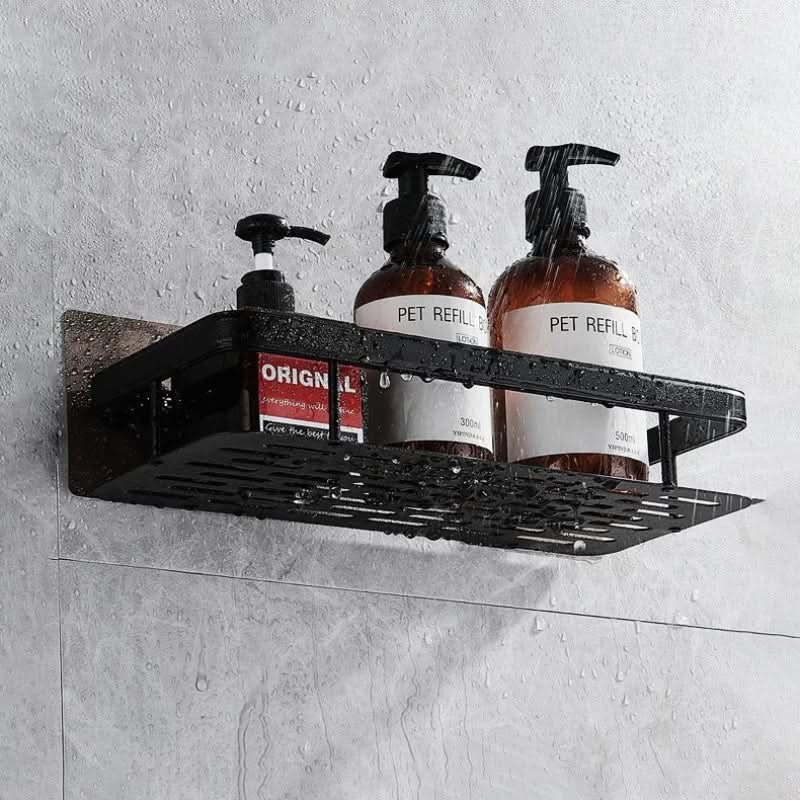 Corner Bathroom Shelf Without Drilling with Two Storage Shelves
