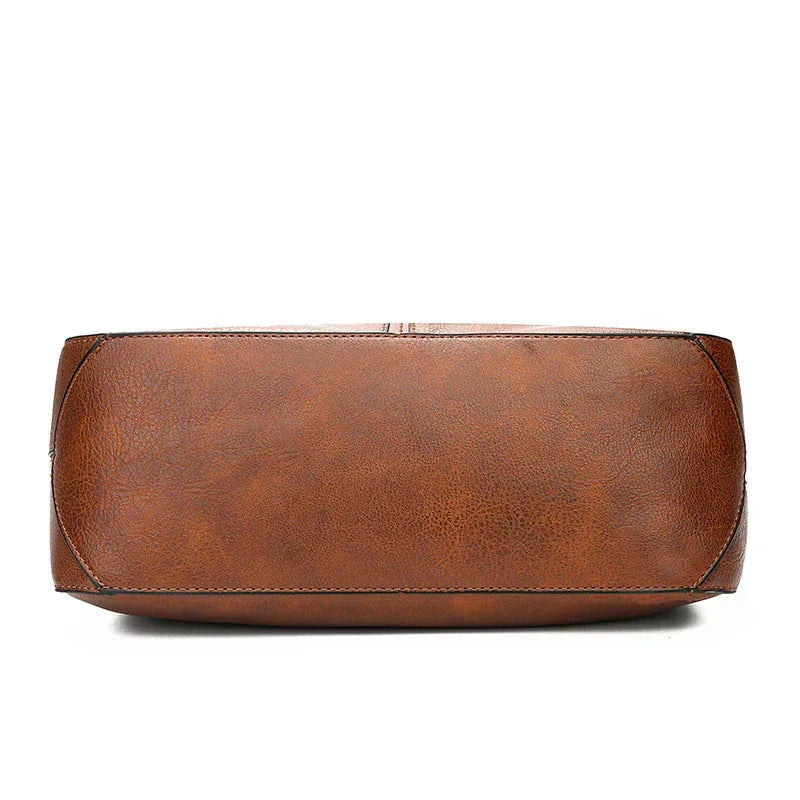 Spacious Soft Structured Shoulder Bag with Adjustable Strap